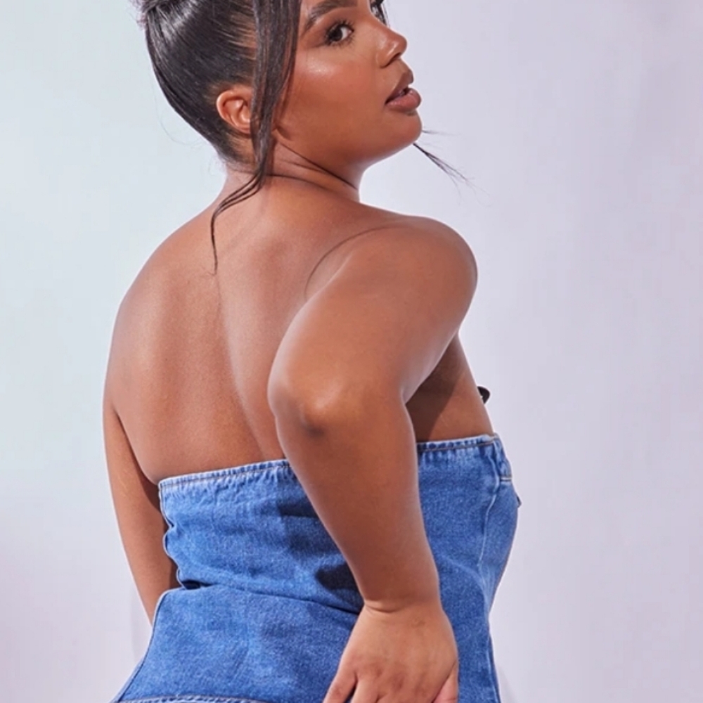 PrettyLittleThing Classic Blue Women's Jean Top